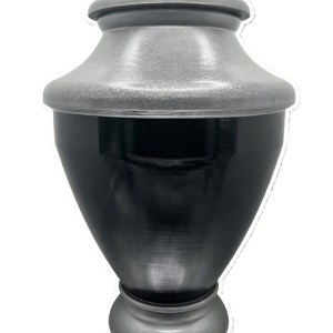 Two Tone Black & Silver