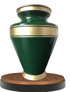 Hunter Green & Gold Bands