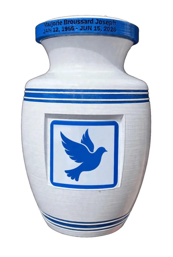 White & Royal Blue